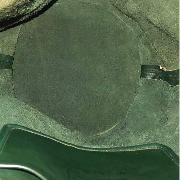 COACH Bottle Green Glove Tanned Leather Duffle Sac XL Bucket Bag 9085 USA COA - Picture 9 of 17